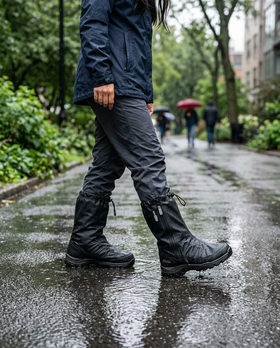 RESABLE WATERPROOF BOOT COVERS FOR RAIN, MUD & SNOW